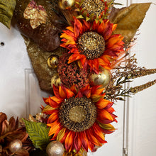 Load image into Gallery viewer, GOLDEN FALL BEAUTY - LUXURY WREATH - YEAR ROUND BEAUTY
