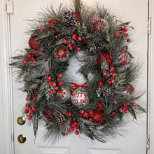 Load image into Gallery viewer, LET IT SNOW, LET IT SNOW, RUSTIC LUXURY WITH PINE PINECONE ACCENTS