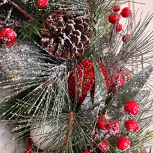Load image into Gallery viewer, LET IT SNOW, LET IT SNOW, RUSTIC LUXURY WITH PINE PINECONE ACCENTS
