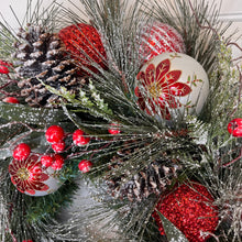 Load image into Gallery viewer, LET IT SNOW, LET IT SNOW, RUSTIC LUXURY WITH PINE PINECONE ACCENTS