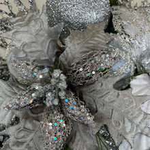 Load image into Gallery viewer, CHRISTMAS WREATH LUXURY - SPARKLING SILVER SPLENDOR