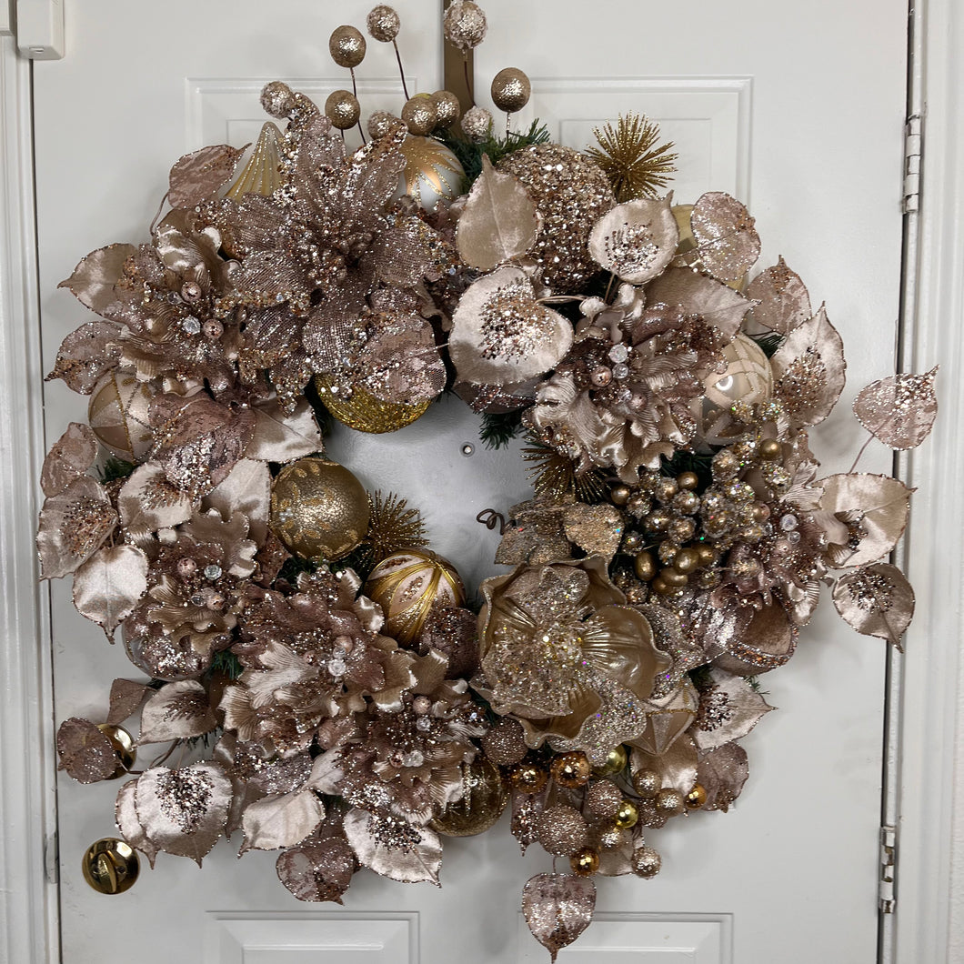 LUXURY WREATH - ROSE GOLD ELEGANCE