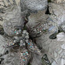 Load image into Gallery viewer, CHRISTMAS WREATH LUXURY - SPARKLING SILVER SPLENDOR
